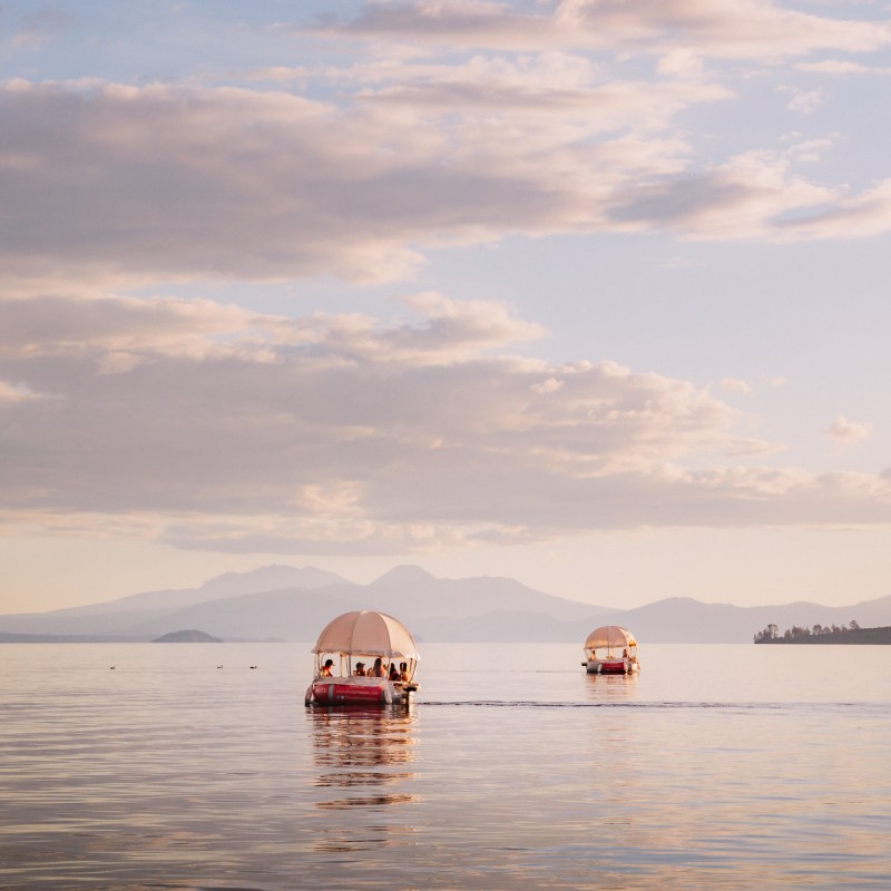 a boat in a large body of water