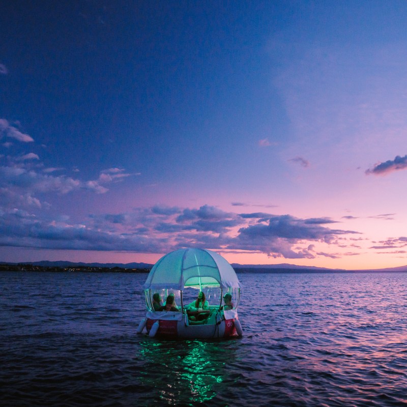 a boat on a body of water
